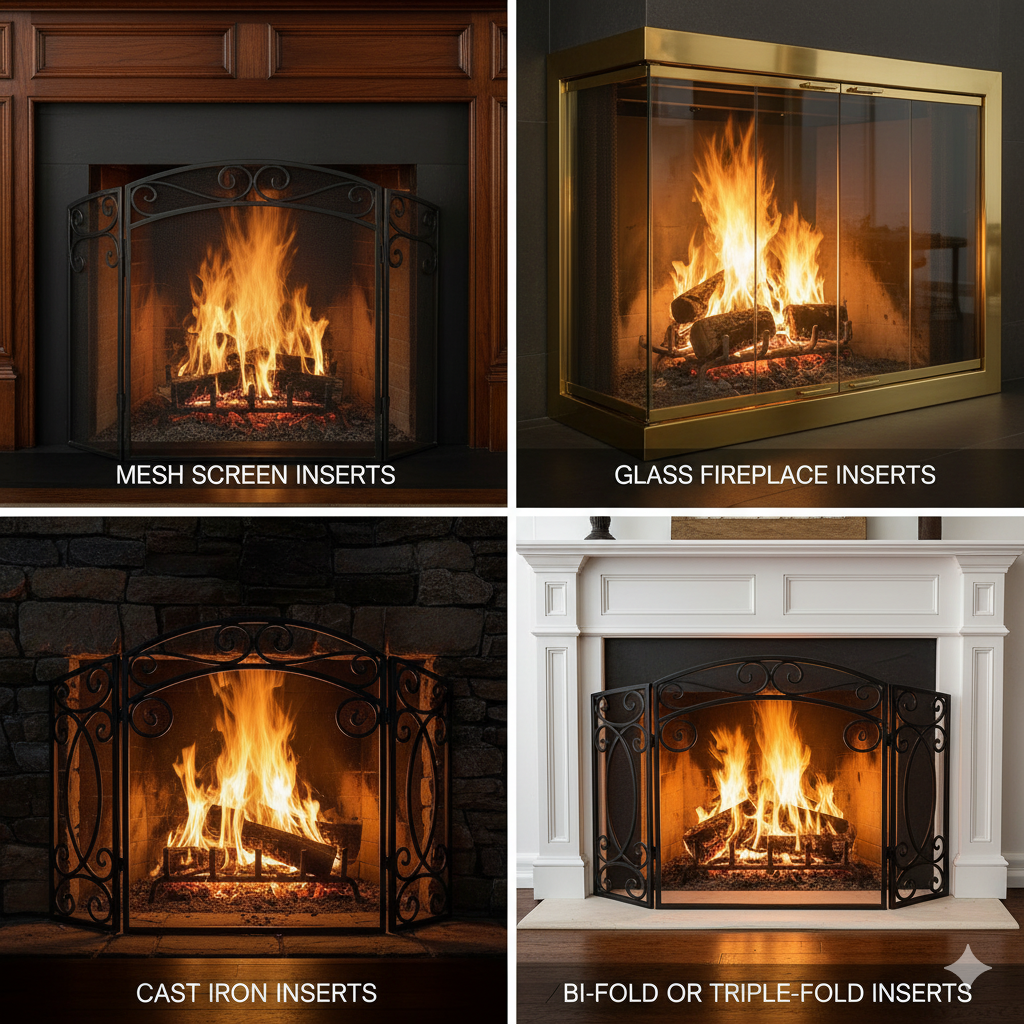 Fireplace Screen Insert